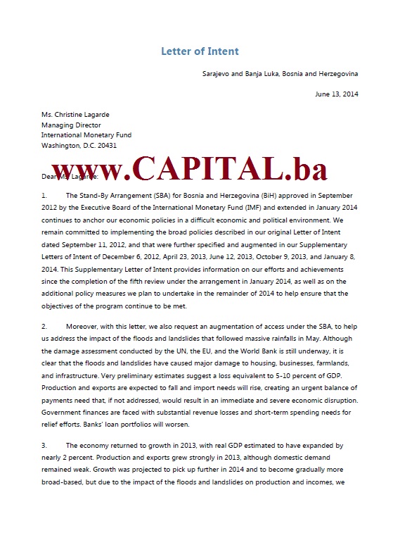 Pismo namjera naslovna